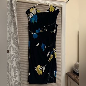 Ralph Lauren floral navy blue dress